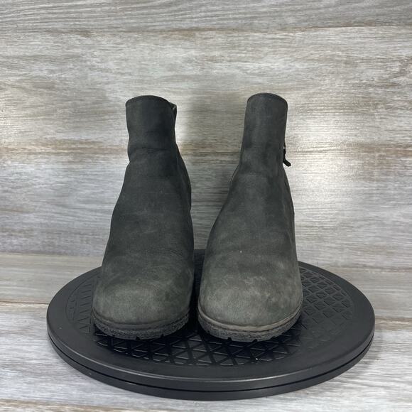 Timberland Women’s Tilson Ortholite Black Leather Zip Up Ankle Bootie Size 8.5 - Picture 2 of 8